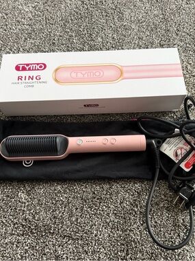 TYMO Pink Ring Hair Straightening Comb